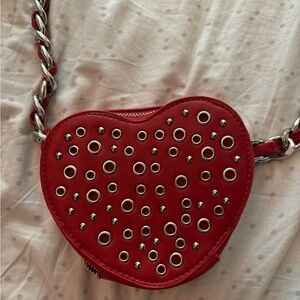 Steve Madden Heart Crossbody Chevy Red